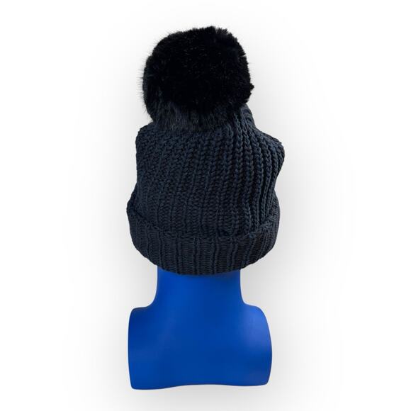 Love Your Melon Navy Pom Beanie Hat - Picture 5 of 8